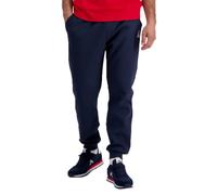 Le Coq Sportif - ESS Pant Regular N°1 M - Pantalon Survêtement Homme Double Face Coton Polyester Coupe Classique Ceinture Élastique Cordon Extérieur - Taille L - Bleu