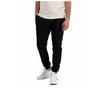 Le Coq Sportif - ESS Pant Regular N°1 M - Pantalon Survêtement Homme Double Face Coton Polyester Coupe Classique Ceinture Élastique Cordon Extérieur - Taille S - Noir