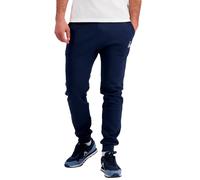 Le Coq Sportif - ESS Pant Slim N°2 M - Pantalon Double Face Coton Polyester Coupe Ajustée Homme Ceinture Élastiquée Cordon Serrage - Taille M - Bleu Dress Blues