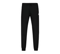 Le Coq Sportif - ESS Pant Slim N°2 - Pantalon Homme Double Face 300gr Coton Polyester - Ceinture Élastiquée Cordon Serrage - 2 Poches Italiennes - Taille S - Noir