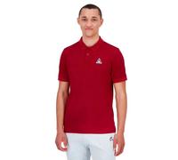 Le Coq Sportif - ESS Polo SS N°1 M - Polo Manches Courtes Jersey Piqué Coton Polyester Élasthanne Traitement Rucco Confort Optimal Homme - Taille XXXL - Rouge