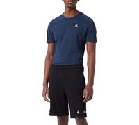 Le Coq Sportif - ESS Short Regular N°2 - Mini Molleton Coton Coupe Classique Ceinture Élastiquée - Taille XL - Noir - Idéal Loisirs Sport Tricoté Teint en France