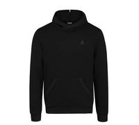 Le Coq Sportif - ESS T/T Hoody Hybride N°1 - Sweat à Capuche Manches Longues Double Face Coton Polyester - Coupe Regular - Tricoté Teint en France - Taille XL - Couleur Noir
