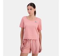 Le Coq Sportif - ESS Tee SS N°1 - Tee-Shirt Mixte - Taille M - Rose | Coupe confortable · Idéal sport et loisirs · Logo du Coq · Style rétro sportswear · Confort au quotidien