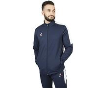 Le Coq Sportif - FZ Sweat Presentation Coton - Sweatshirt à Capuche Homme - Mélange Coton Polyester Doux - Fermeture Éclair - Confort Liberté Mouvement - Taille XL - Dress Blues