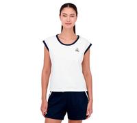 Le Coq Sportif - Heritage SP Tee SL N°1 W - T-Shirt Femme Polyester Coton Manches Courtes - Coupe Classique Sportive - Taille XXS - Couleur Écru Marshmallow