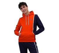 Le Coq Sportif Homme Saison 1 Hoody N°1 M Sweatshirt capuche, Tech Red/Bleu Nuit/N.opt White, S EU