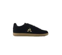 Le Coq Sportif - LCS Derby Suede - Chaussures Homme Urbaines Élégantes Cuir Daim Textile Doublure Respirante - Confort Durabilité pour Usage Quotidien - Taille 43 - Noir Or