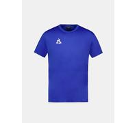Le Coq Sportif - N°1 Maillot Match SS Homme - 100% Polyester Respirant Manches Courtes Conçu pour Hommes Sportifs Entraînement Quotidien - Taille L - Bleu Cobalt