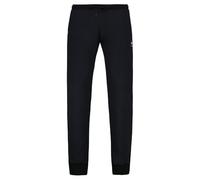 Le Coq Sportif - Pantalon Homme ESS Regular N°4 M - Coupe Classique Double Face Coton Polyester - Ceinture Élastiquée Cordon Extérieur - Badge Brodé Logo Coq - Taille XL - Noir