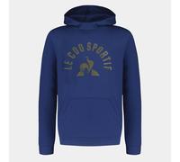 Le Coq Sportif - SPE Hoody N°9 Enfant - Molleton Doux Coton Polyester - Capuche Doublée Poche Kangourou - Idéal Quotidien Sport - Taille 12 Ans - Working Blue