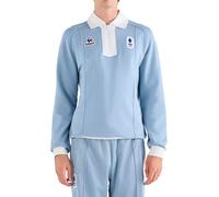 Le Coq Sportif - Sweatshirt rétro en molleton - Sweat N°1 M Ashley Blue Marshmallow pour Homme en Coton - Taille S - Bleu Bleu S