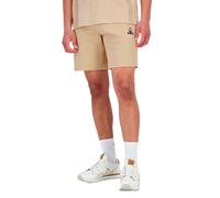 Le Coq Sportif - Tech SP Short N°1 - Piqué Double Face Coton Polyester Coupe Droite Ceinture Élastiquée Poches Zippées Homme Sport Urbain - Taille M - Beige