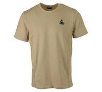Le Coq Sportif - Tech SP Tee SS N°2 - T-Shirt Coton Manches Courtes Col Rond Empiècement Polyester Homme Sport Urbain Confort Quotidien - Taille M - Beige