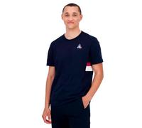 Le Coq Sportif - TRI SP Tee SS N°3 M - Jersey Coton Uni - Manches Courtes - Coupe Regular - Design Héritage Tricolore - pour Homme Adulte - Taille M - Sky Captain