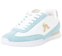Le Coq Sportif - Veloce W Chaussure Running Rétro - Inspirée Course Semelle Caoutchouc Unique - Nylon Daim Synthétique - Femme - Taille 38 EU - Optical White Crystal Blue