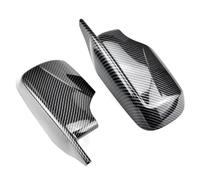 Le coque rétroviseur extérieur Compatible Avec BMW Pour E46 E39 4 Portes 1998 1999 2000 2001 2002 2003 2004 2005 Couvercle Rétroviseur Latéral Voiture En Fibre De Carbone Style M4(Black B)