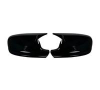Le coque rétroviseur extérieur Compatible Avec BMW Pour X1 E84 2009-2012 Pour X3 F25 2010-2013 Coques De Rétroviseurs Latéraux Pour Portière Arrière(Black A)