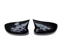 Le coque rétroviseur extérieur Compatible Avec Ford Pour Focus 2011 2012 2013 2014 2 Pièces Boîtier De Rétroviseur Latéral Automatique Couvercles Garniture Style Automobile(Black B)