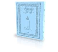LE CORAN : TRADUIT PAR ABDALLAH PENOT - COUVERTURE DAIM SOUPLE (BLEU CIEL)