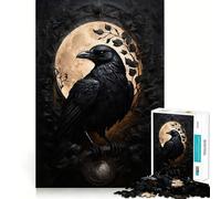 Le Corbeau d'Obsidienne Puzzle de 1000 pièces pour Adultes Jeu intellectuel et Relaxant Découpe de qualité Pièce d'art raffinée 38x26cm