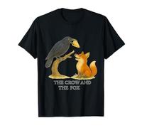 Le Corbeau et la Fable d'Ésope du Renard sur la flatterie et la ruse T-Shirt