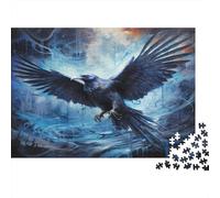 Le Corbeau mystérieux Casse-tête 1000 Pièces avec Couleurs Éclatantes, Jeu De Puzzle Premium pour La Décompression Et La Décoration Murale, Cadeau d'anniversaire Parfait 52x38cm/1000pcs