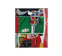 Le Corbusier Tableau Décoration Salon. Célèbre Impression sur Toile. Composition. D'art Affiche Reproductions 35x30cm Sans Cadre