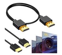 Le Cordon HDMI vers Mini HDMI OD3.2 Ultra Doux et Fin Prend en Charge la Haute Vitesse 4K @ 60Hz 18gbps 2160p 1080p câble HDMI extrêmement Mince et Flexible(A-C,1m)