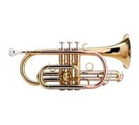 Classic Cantabile CR-400L Cornet en Sib (laiton, pistons inox, coulisse en maillechort, avec étui, embouchure) doré