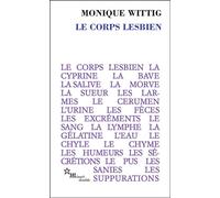 Le corps lesbien - Monique Wittig - Minuit - Poche - Roman