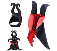 Le Costume de Chien Comprend Une Cape de Chien et Un Chapeau Cornes Diable, Costumes d'halloween pour Animaux Compagnie pour Cosplay fête