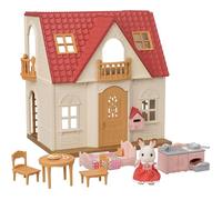 Sylvanian Families - Le cosy cottage du village - Set 1 figurine et + 12 accessoires - Plongez dans l'univers de la famille Sylvanian - Figurines animaux miniatures - Jouet enfant 3 ans et + - 5567