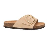 LE CÔTÉ CHIC Sandales d'été pour femme avec boucle dorée (Beige, Système Taille Chaussures EU, Adulte, Homme, Numérique, Moyen, 39)
