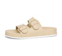 LE CÔTÉ CHIC | Sandales Femme Été | Beige 41 | Eau Double Boucle Plates