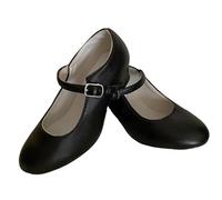LE CÔTÉ CHIC Talons Flamenco Initiation pour Fille et Femme, Fermeture Boucle, Chaussures Flamenca, Sévillanes, Danse espagnole, Tailles 26 à 41, Noir , 28 EU