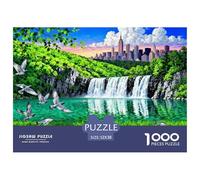 Le Coucher de Soleil sur l'horizon de Manhattan Puzzle en Bois Imperméable DIY Puzzles De 1000 Pièces pour Adultes Cadeaux Coloré Jeux Éducatifs