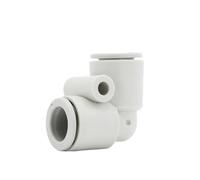 Le coude en plastique à angle droit de 90 degrés du connecteur rapide trachéal est abouté avec KQ2L4/06/08/10/12-00A(KQ0L08-00A)