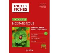 Le Cours De Biostatistique Licence 3/Master/Ecole D'ingénieurs - 110 Fiches De Cours, 120 Schémas, 50 Qcm