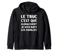 Le Court métrage d'humour Je M'en Bats Les Couilles Sweat à Capuche
