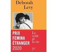 Le Coût de la vie - Prix Femina Etranger 2020