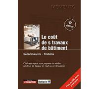 Le Coût des travaux de bâtiment - Second oeuvre - Finitions
