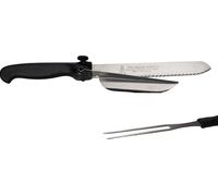 Le couteau magique 18 cm pour droitiers avec guide & fourchette