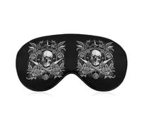 Le crâne de pirate est un symbole du masque de sommeil sans loi avec sangle réglable, masque confortable et doux pour les yeux, masque pour les yeux bloquant la lumière