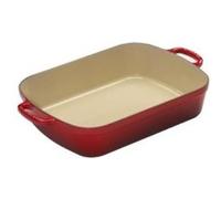 LE CREUSET - 20184330602422 - PLAT RECTANGULAIRE - 33 CM - ROUGE