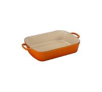 Le creuset 20184370902422 plat à gratin rectangulaire orange