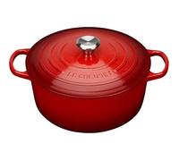 LE CREUSET - 21177340602430 Signature Cocotte Rond Fonte Cerise 34 cm Cuisine Maison Casseroles plats et poles Cocottes et plats de