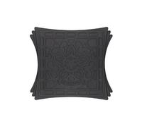 Le creuset 93009400140002 set de 2 dessous de plat magnétique silicone noir Noir