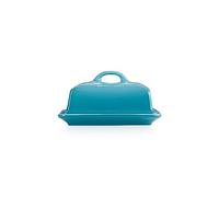 Le Creuset Beurrier en grès, 900 g, 17 x 12.5 x 9 cm, Bleu Caraïbes, 70837171700000