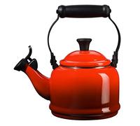 Le Creuset Bouilloire Demi à sifflet, Acier Émaillé, 1,1 L, Cerise, 40103020600000